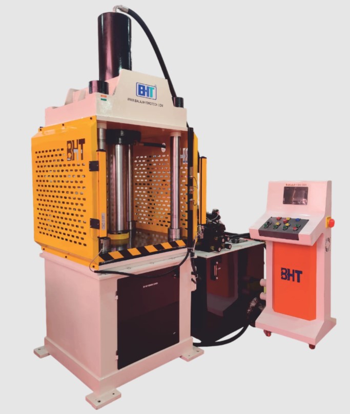 Precision Automatic Four Pillar Hydraulic Press | High-Tonnage Industrial Press for Stamping, Forming & Assembly in Manufacturing Applications